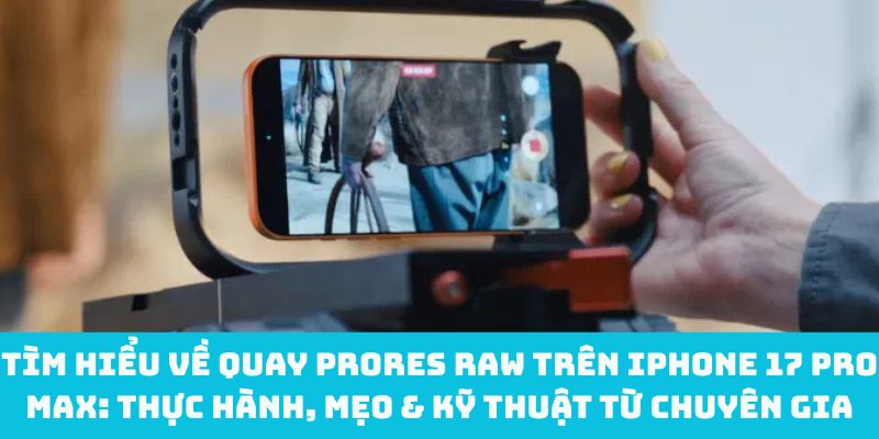 Tìm hiểu về quay ProRes RAW trên iPhone 17 Pro Max: Thực hành, mẹo & kỹ thuật từ chuyên gia