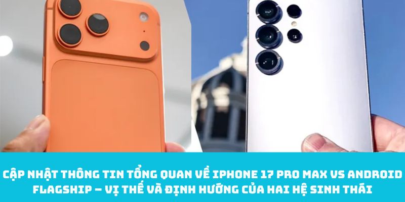 Cập nhật thông tin tổng quan về iPhone 17 Pro Max vs Android flagship – Vị thế và định hướng của hai hệ sinh thái