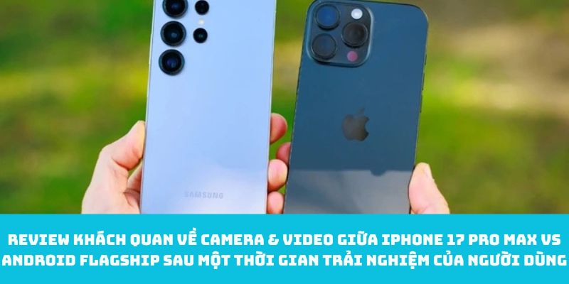 Review khách quan về camera & Video giữa iPhone 17 Pro Max vs Android flagship sau một thời gian trải nghiệm của người dùng
