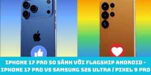 iPhone 17 Pro so sánh với flagship Android - iPhone 17 Pro vs Samsung S26 Ultra / Pixel 9 Pro