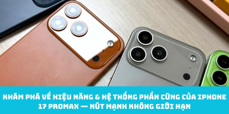 Khám phá về hiệu năng & hệ thống phần cứng của iPhone 17 Promax — Nút mạnh không giới hạn