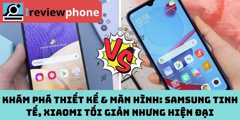 Khám Phá Thiết Kế & Màn Hình: Samsung Tinh Tế, Xiaomi Tối Giản Nhưng Hiện Đại
