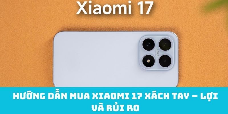 Hướng dẫn mua Xiaomi 17 xách tay – Lợi và rủi ro